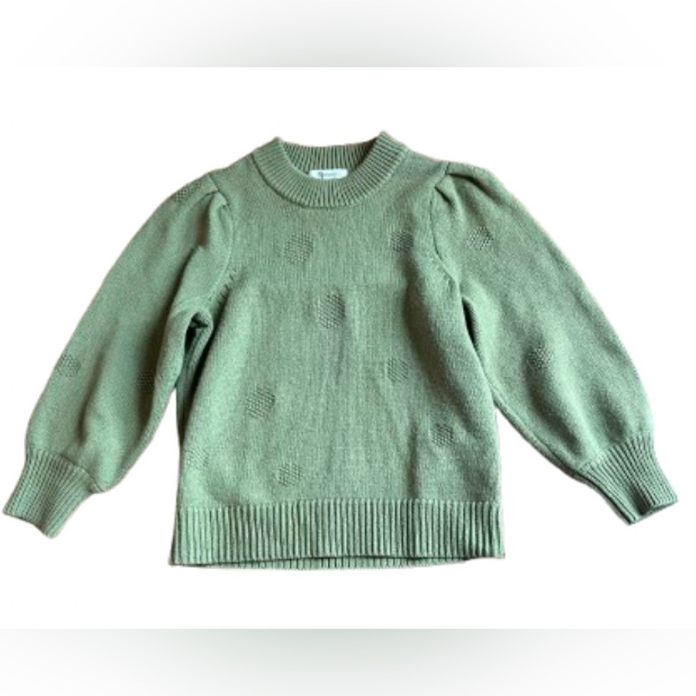 Madewell Green Textured Knit Sweater